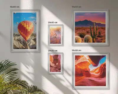 Gallery wall Desert balloons
