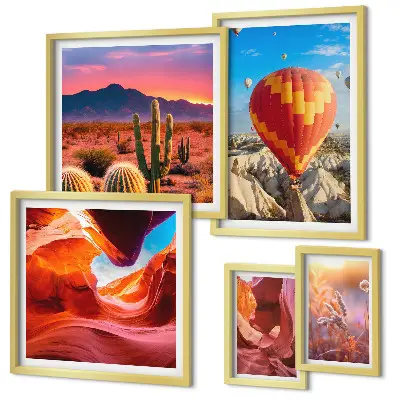 Gallery wall Desert balloons