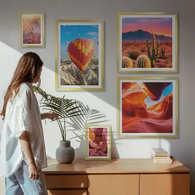 Gallery wall Desert balloons