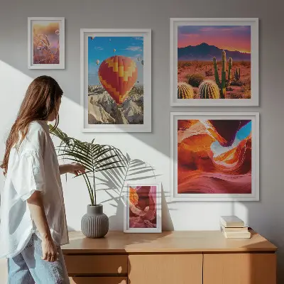 Gallery wall Desert balloons