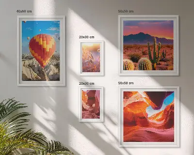 Desert balloons gallery wall print
