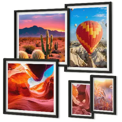 Gallery wall Desert balloons