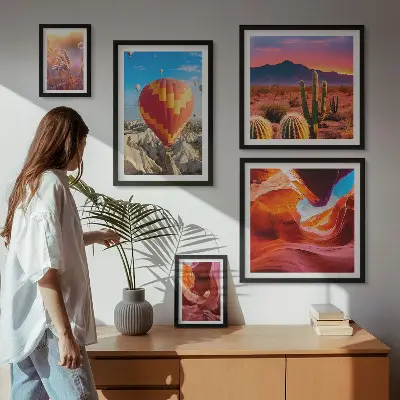 Gallery wall Desert balloons