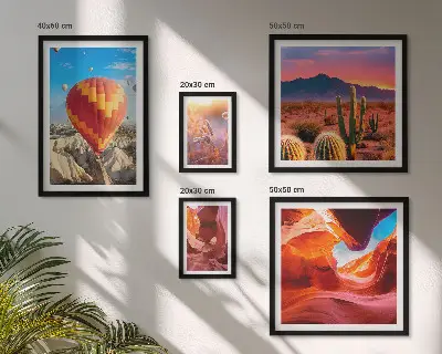 Desert balloons gallery wall print