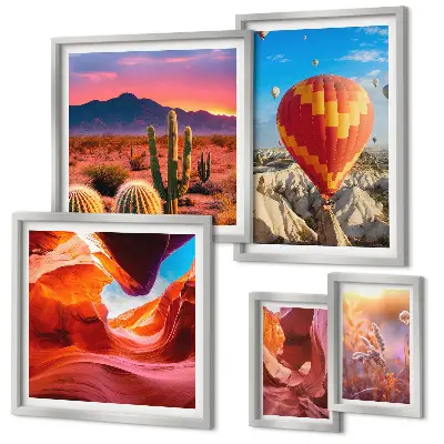 Desert balloons gallery wall print