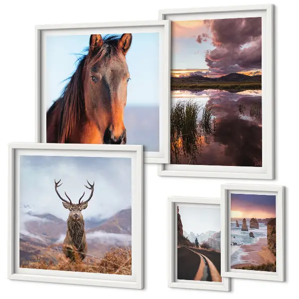 Framed photo set The natural beauty of the landscapes