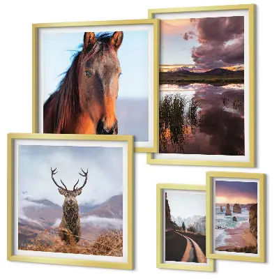 Framed photo set The natural beauty of the landscapes