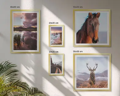 Framed photo set The natural beauty of the landscapes