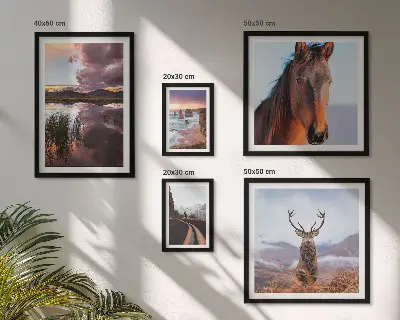 Framed photo set The natural beauty of the landscapes