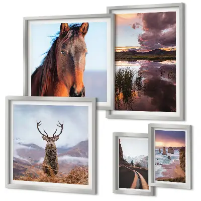 Framed photo set The natural beauty of the landscapes
