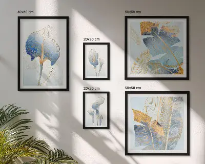 Gallery wall stylish delicate nature flowers