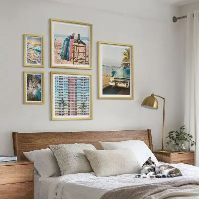 Framed photo set Stylish beach landscapes