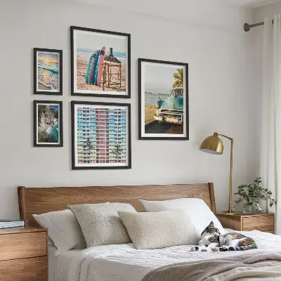 Framed photo set Stylish beach landscapes