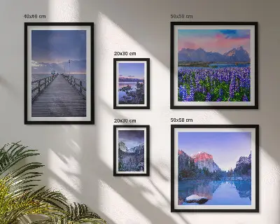 Gallery wall Mountain and seaside landscapes