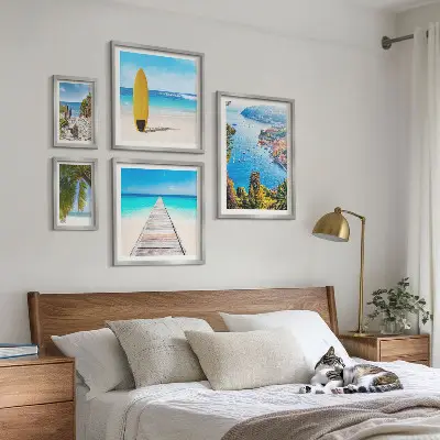 Framed photo set Seaside landscapes and beaches