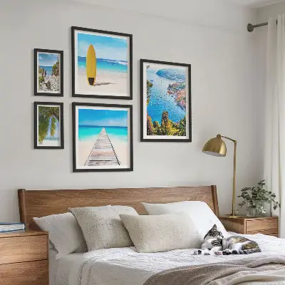 Framed photo set Seaside landscapes and beaches