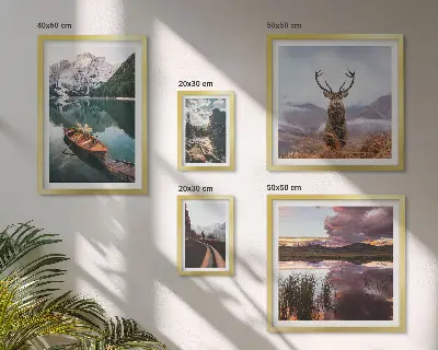 Gallery wall Landscapes mountains lakes nature