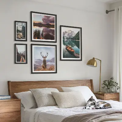 Gallery wall Landscapes mountains lakes nature