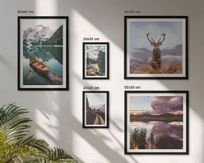 Gallery wall Landscapes mountains lakes nature