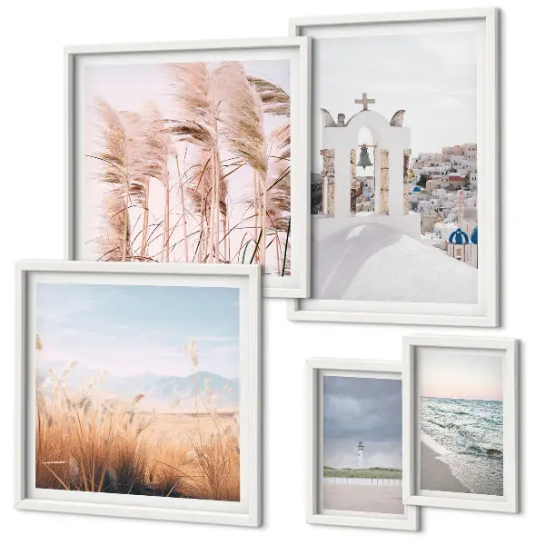 Gallery wall Stylish seaside landscapes