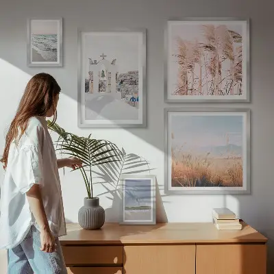 Gallery wall Stylish seaside landscapes