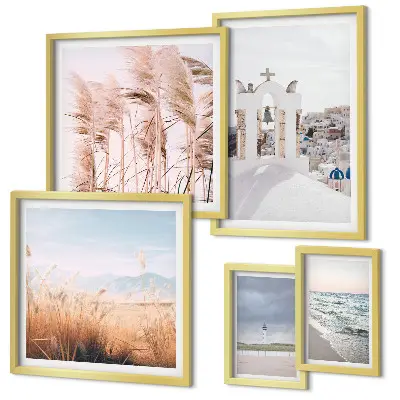 Gallery wall Stylish seaside landscapes