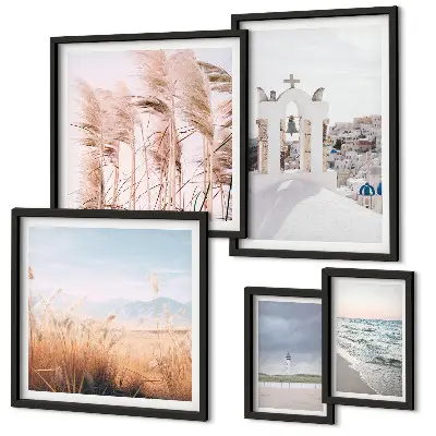 Gallery wall Stylish seaside landscapes