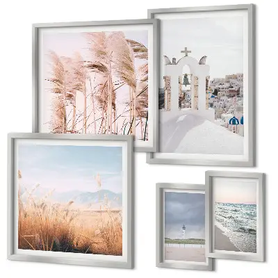 Gallery wall Stylish seaside landscapes