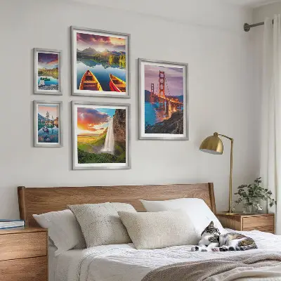 Framed photo set Landscapes nature bridges USA