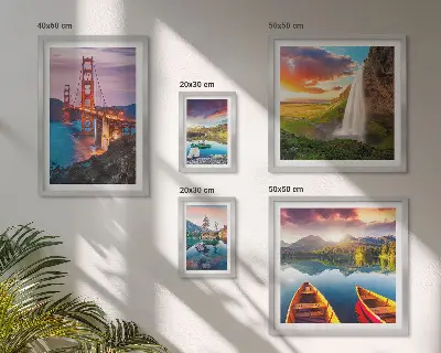 Framed photo set Landscapes nature bridges USA