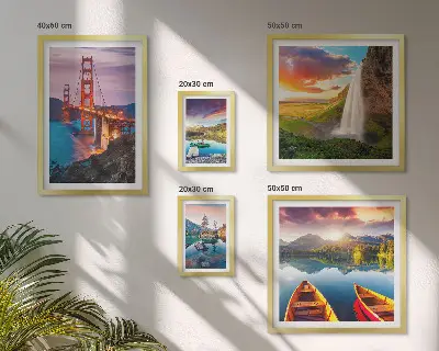 Framed photo set Landscapes nature bridges USA