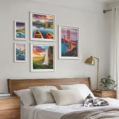 Framed photo set Landscapes nature bridges USA