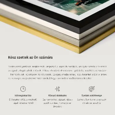 Gallery wall art set featuring natural landscapes of the sea, mountains, and flowers