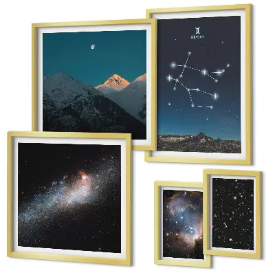 Gallery wall Cosmic landscapes of the galaxy