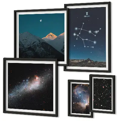 Gallery wall Cosmic landscapes of the galaxy