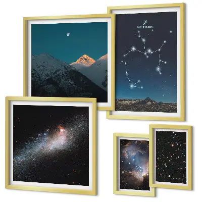 Gallery wall Cosmic landscapes of the galaxy