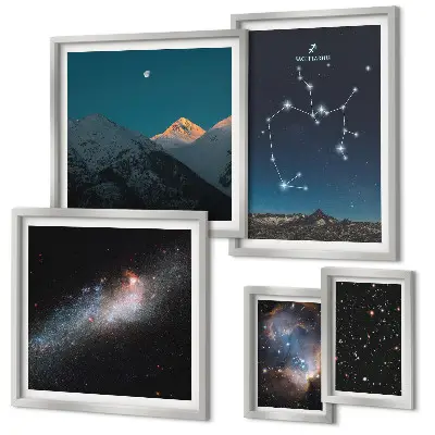 Gallery wall Cosmic landscapes of the galaxy