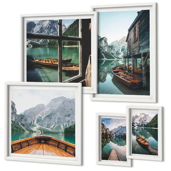 Gallery wall Lakes mountain landscape peace