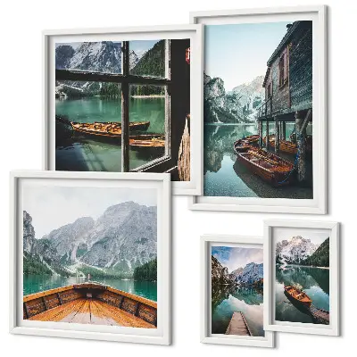 Gallery wall Lakes mountain landscape peace