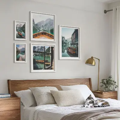 Gallery wall Lakes mountain landscape peace