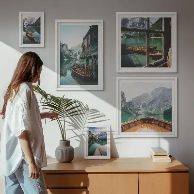 Gallery wall Lakes mountain landscape peace
