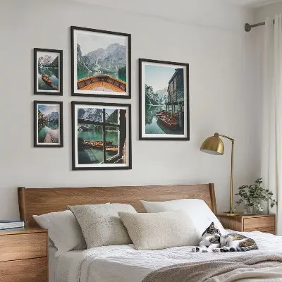Gallery wall Lakes mountain landscape peace