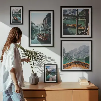 Gallery wall Lakes mountain landscape peace
