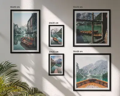 Gallery wall Lakes mountain landscape peace