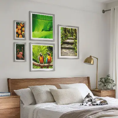 Tropical nature fruit wall art set set of 5 pieces