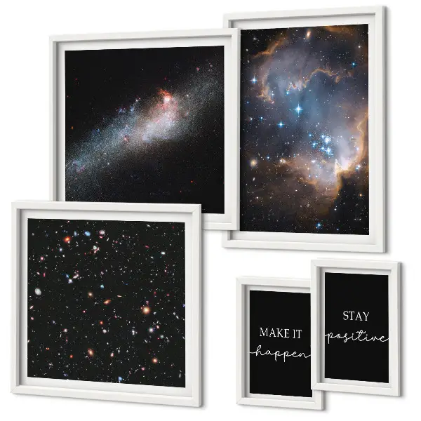 Gallery wall Cosmic inspirations motivation
