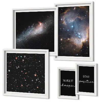 Gallery wall Cosmic inspirations motivation