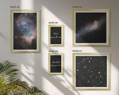 Gallery wall cosmic inspirations motivational art set
