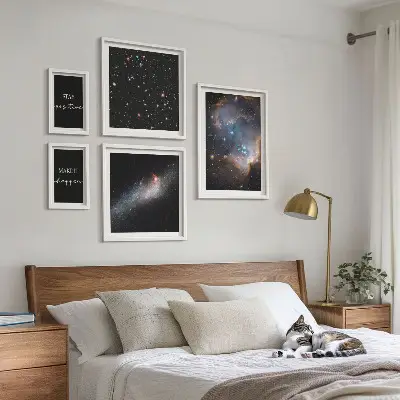 Gallery wall Cosmic inspirations motivation