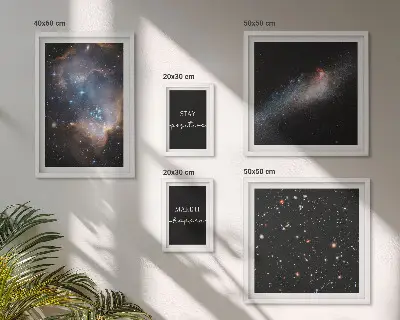 Gallery wall cosmic inspirations motivational art set